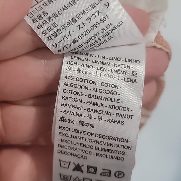 NWT Levi's Rori Linen Romper, M - Picture 8 of 9